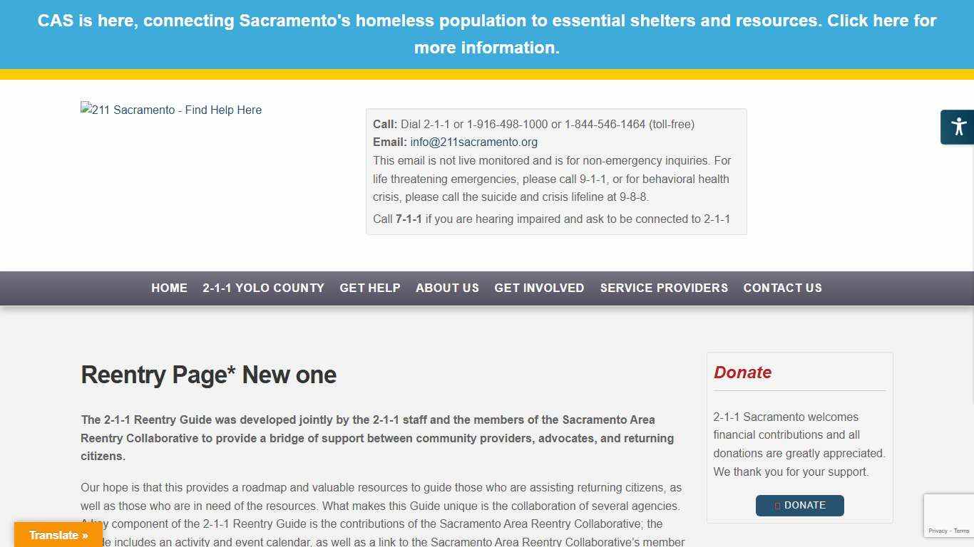 Reentry Page* New one 211 Sacramento